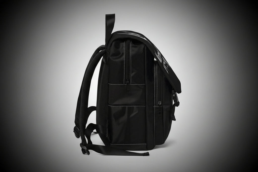 Backpack — Gothic 'NOCTIV' Logo Casual Shoulder Backpack