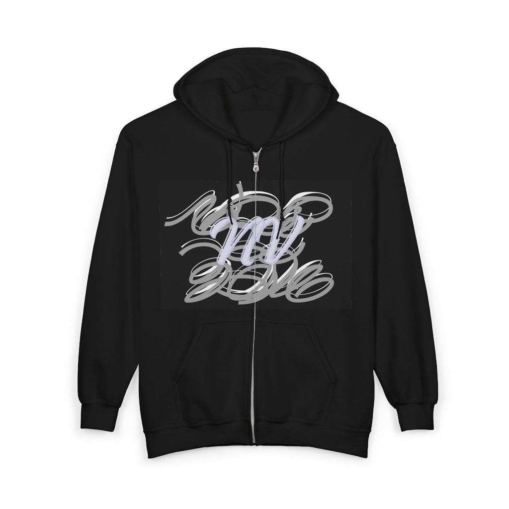 Tree Moon Zip Hoodie — Gothic Moonlight Graphic Full‑Zip Sweatshirt