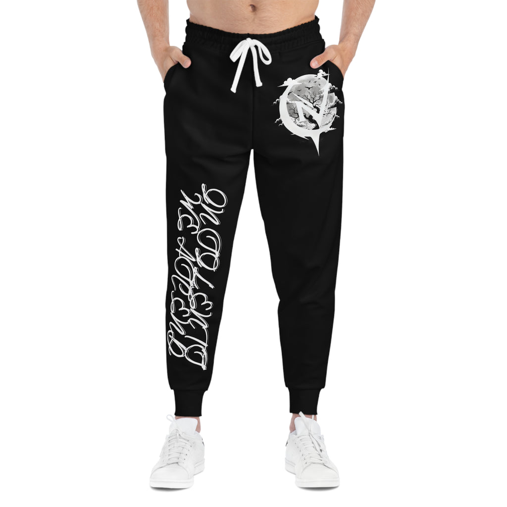 Athletic Joggers — NOCTIV Branded Black Performance Sweatpants